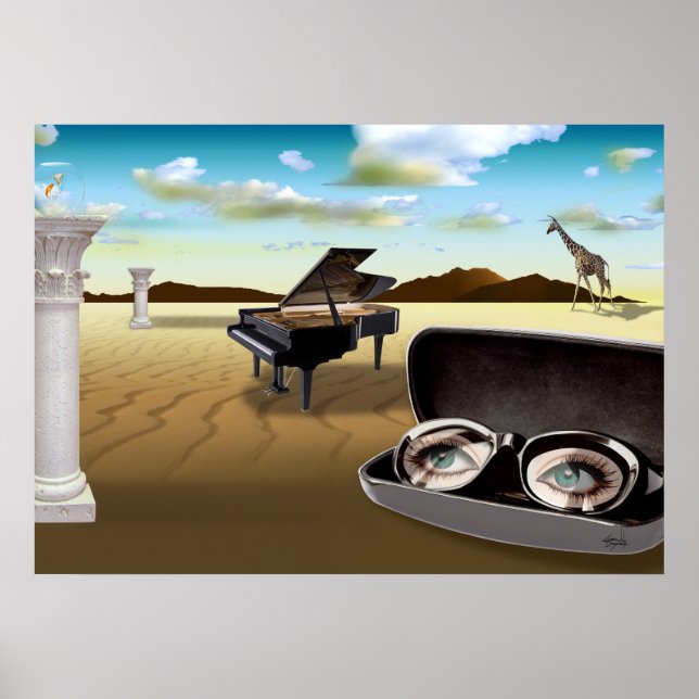 Affiches G Sharp dans le désert - Surreal (Devant)