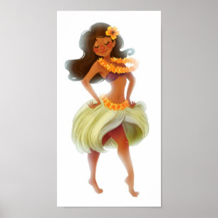 Affiches gal hawaïen