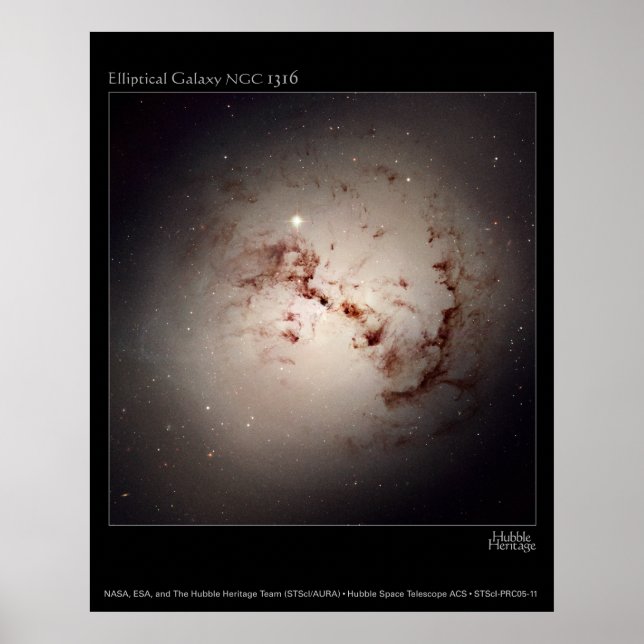 Affiches Galaxie elliptiqueNGC1316-2005-11-a (Devant)