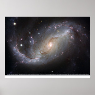 Affiches Galaxie spirale barrée NGC 1672