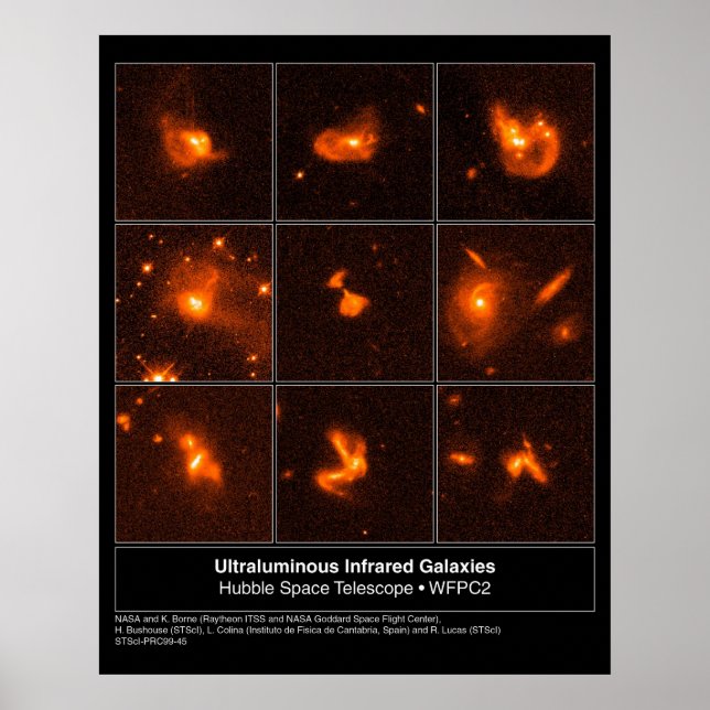 Affiches Galaxies infarrées Hubble Photo (Devant)