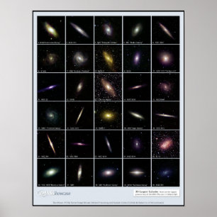 Affiches Galaxies infrarouges les plus grandes avec classe