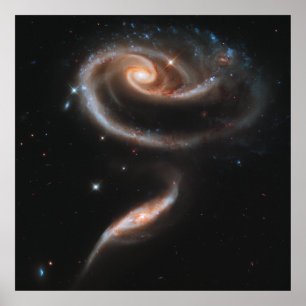 Affiches Galaxies spirales en rosace