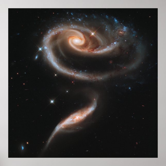Affiches Galaxies spirales en rosace (Devant)