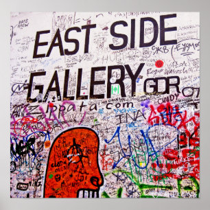 Affiches Galerie de côté est, mur de Berlin, Graffiti