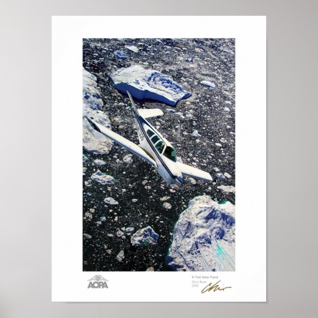 Affiches Galerie V-Tail au-dessus du fjord (Devant)