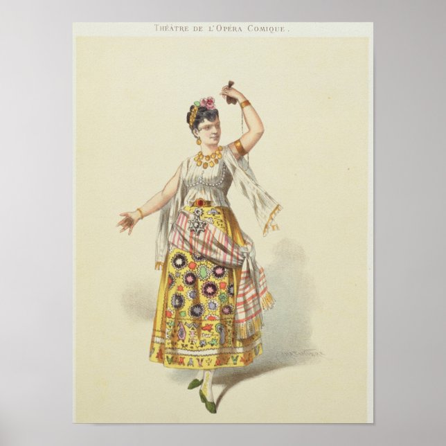 Affiches Galli Marie dans le rôle de Carmen (Devant)