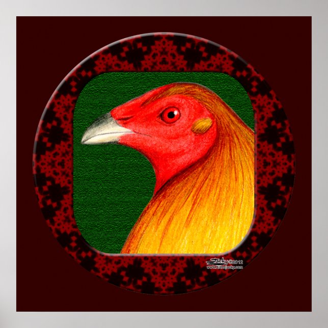 Affiches Gamecock Framed (Devant)