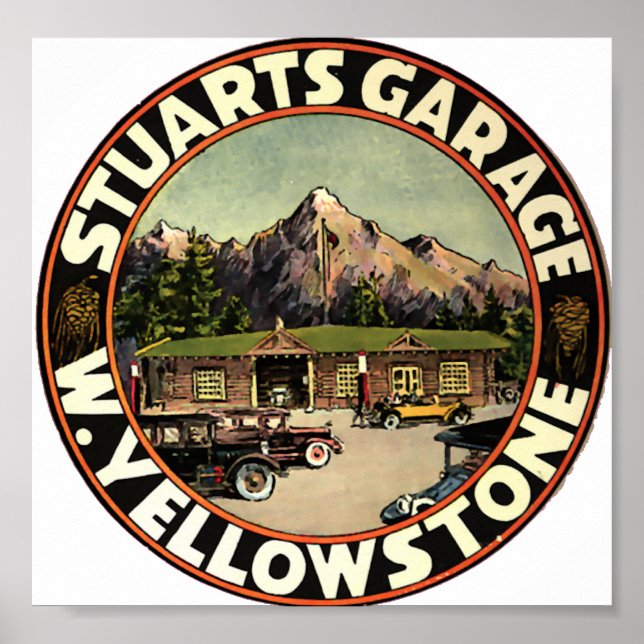 Affiches Garage de Stuart Yellowstone (Devant)