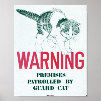 Affiches Garde Cat