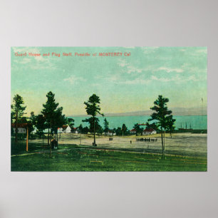 Affiches Garde House, Drapeau Vue du personnel au Presidio