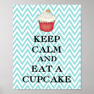 Affiches Garder Calme Cupcake