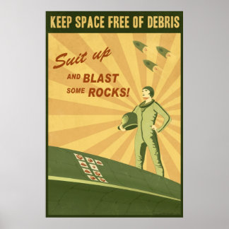 Affiches Garder l'espace libre des débris