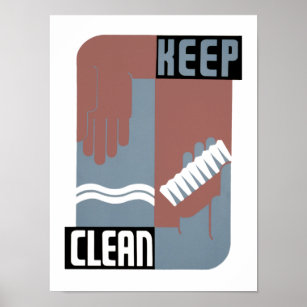 Affiches Garder propre