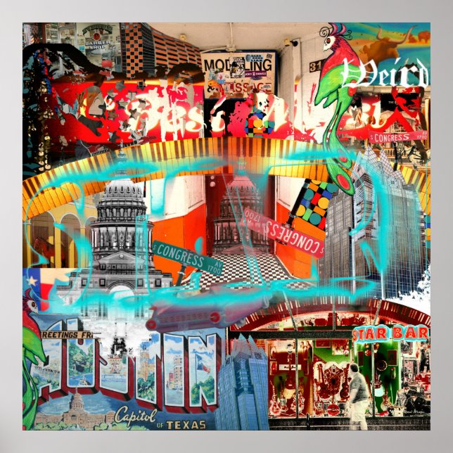 Affiches Gardez Austin bizarre (Devant)