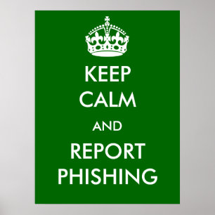 Affiches Gardez l'affiche de Phishing de calme et de