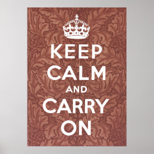 Affiches Gardez le calme et continuez