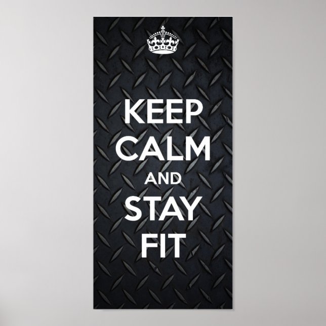 AFFICHES GARDEZ VOTRE CALME ET RESTEZ EN FORME (Devant)