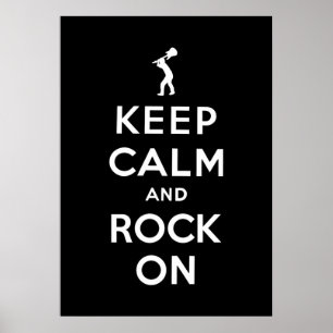 Affiches Gardez votre calme et rockez