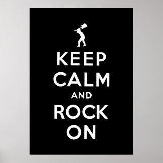 Affiches Gardez votre calme et rockez