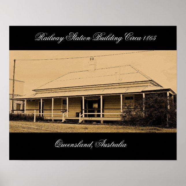 Affiches Gare australienne vers 1865-Poster (Devant)