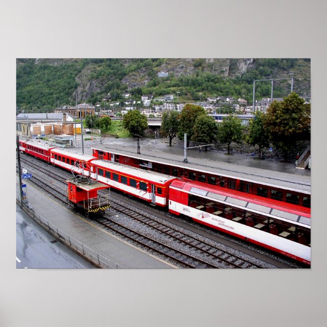 Affiches Gare de Brig en Suisse (Devant)
