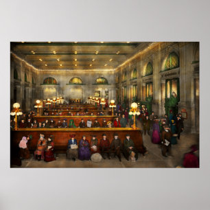 Affiches Gare - En attente à Grand Central 1904