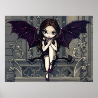 Affiches Gargoyles de Notre-Dame fée gothique Art Imprimer
