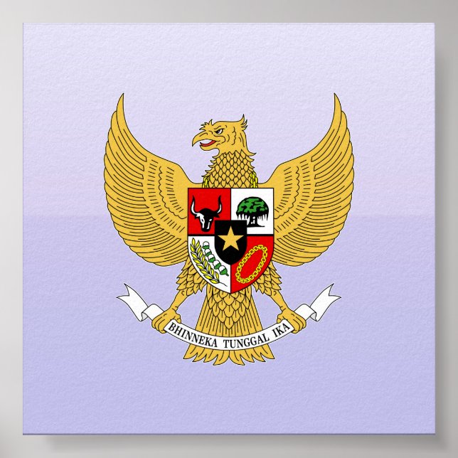 Affiches Garuda Pancasila, t Armes Indonésie, Indonésie (Devant)
