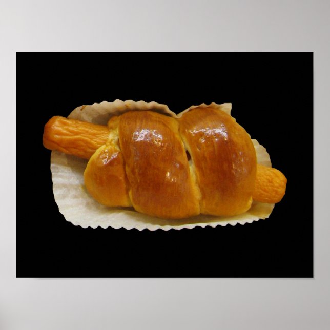 Affiches Gâteau de chien chaud ... Restauration asiatique (Devant)