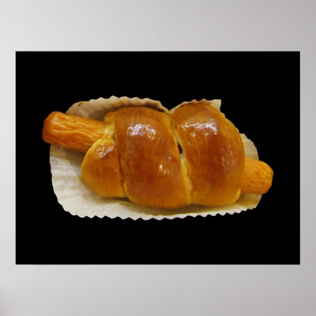 Affiches Gâteau de chien chaud ... Restauration asiatique (Devant)