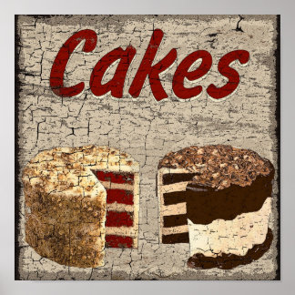 Affiches Gâteaux