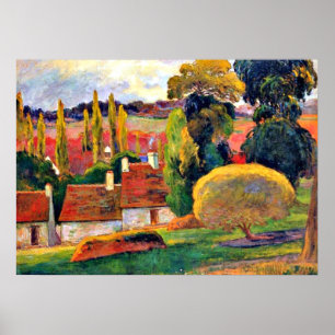 Affiches Gauguin : Ferme en Bretagne