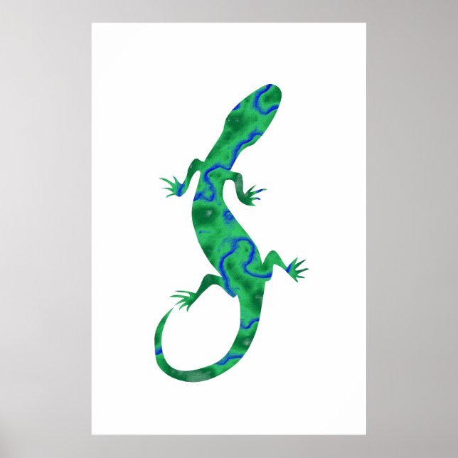 Affiches Gecko vert (Devant)