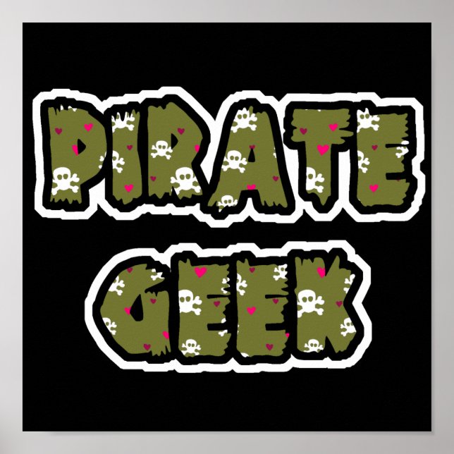 Affiches Geek pirate (Devant)