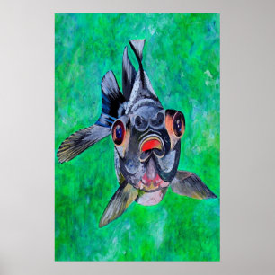 Affiches Geeky Blackmoor Goldfish aux yeux télescopiques