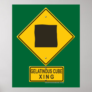 Affiches Gelatinous Cube XING