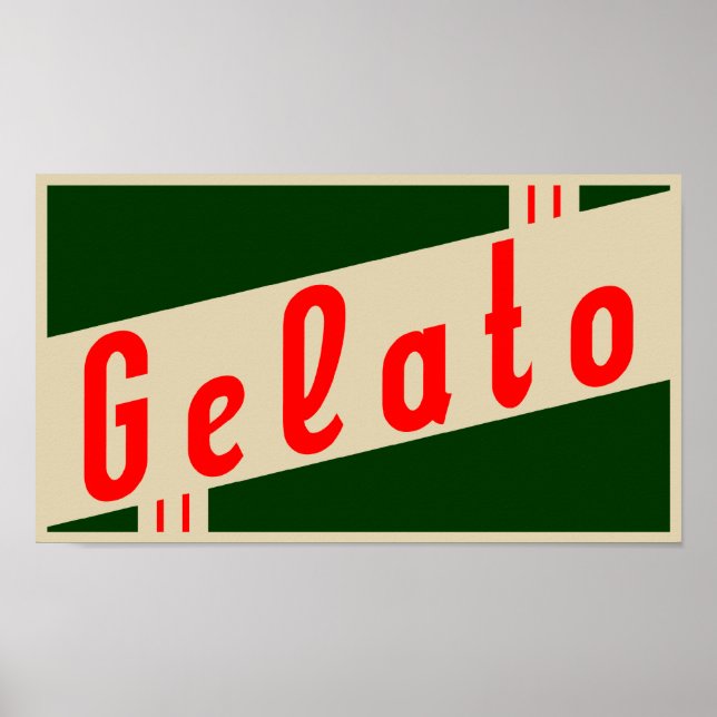 Affiches gelée italienne rétro (Devant)