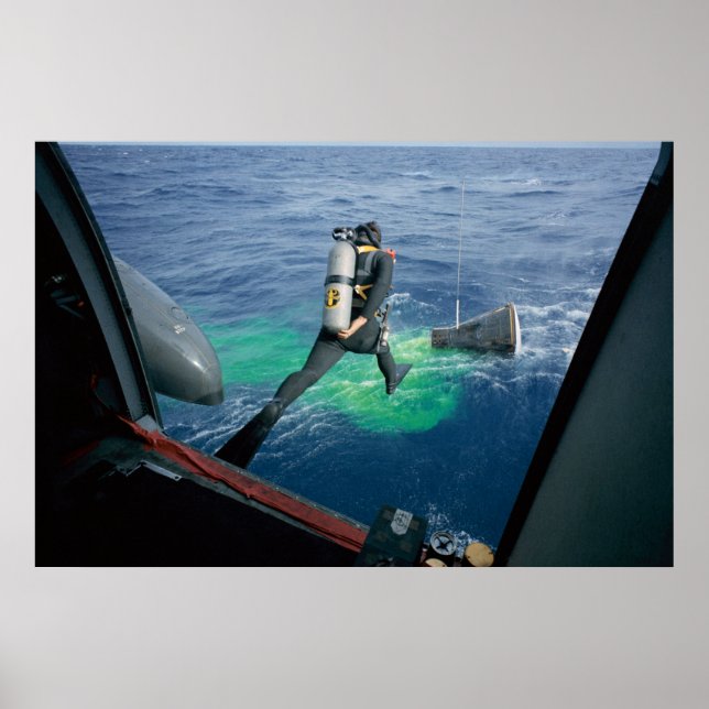Affiches Gemini 12 Splashdown & Recovery (Devant)