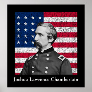 Affiches General Chamberlain and The American Flag