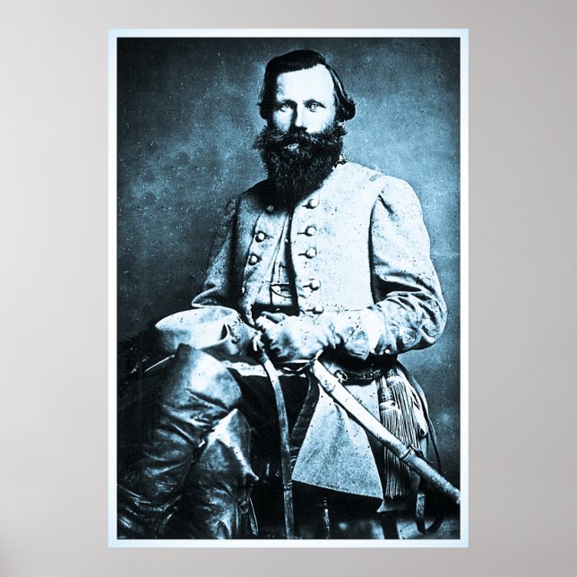 Affiches General J.E.B. Stuart Civil War Hero (Devant)