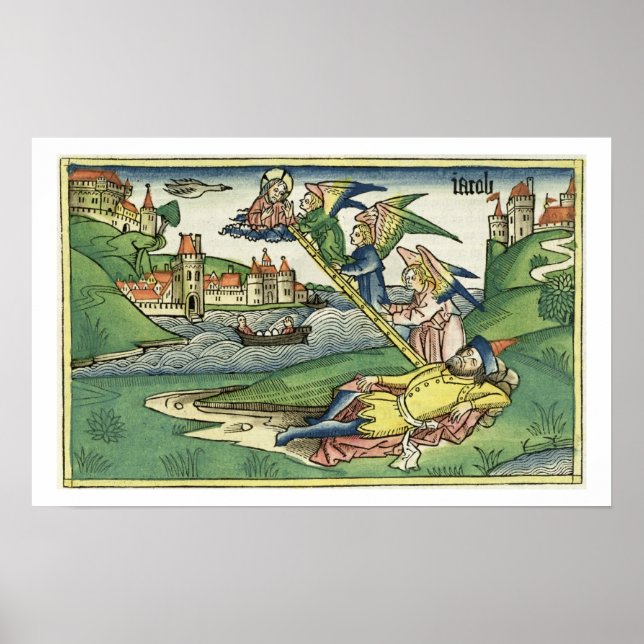 Affiches Genesis 28 10 Jacob's Ladder, from the 'Nuremberg (Devant)