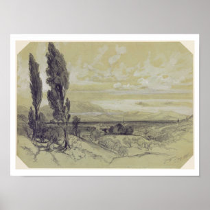 Affiches Genezzano, le 17 mai 1838 (graphite sur le papier)