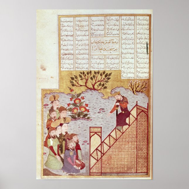 Affiches Genghis Khan s'adresse à une congrégation (Devant)