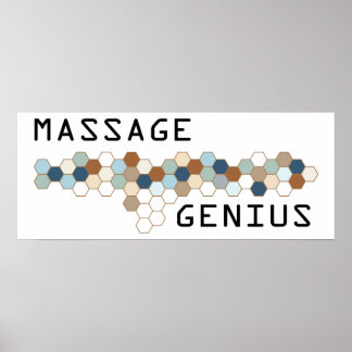 Affiches Génie du massage