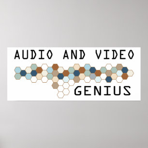 Affiches Genius audio et vidéo