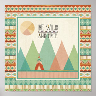 Affiches Geo II du sud-ouest  Soyez sauvage et libre