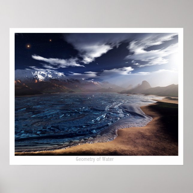Affiches Géométrie de l'eau (Devant)