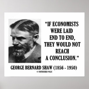 Affiches George B. Shaw Si Les Économistes N'Ont Pas Réussi