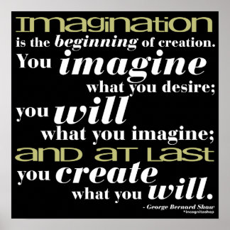 Affiches George Bernard Shaw Citation